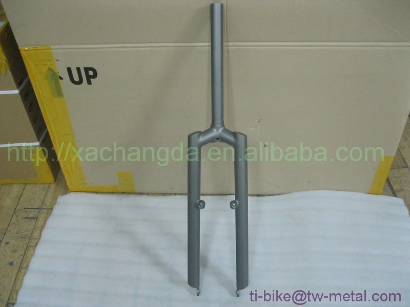 Titanium Bicycle Mountain Front Fork Custom Sand Blasting Mountain Bike