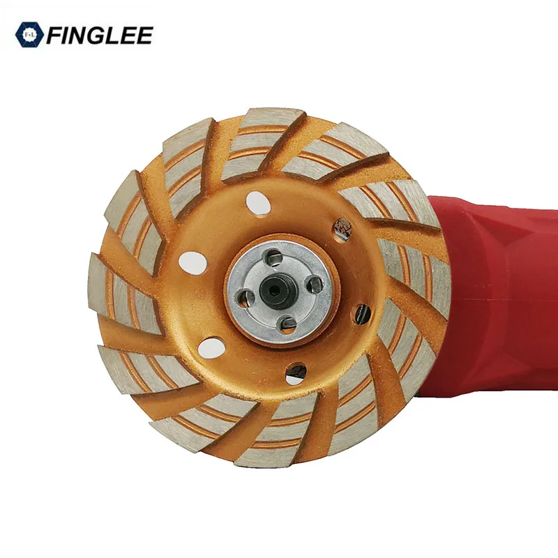 Inner Hole 22.23mm Unique Style 4 inch/100mm Diamond Grinding Cup Wheel Stone Concrete Marble Tool Diamond Polishing Pads