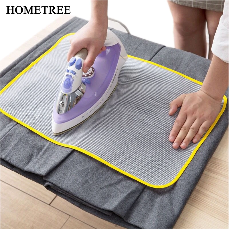 

HOMETREE Insulated Mesh Cloth Ironing Mat High Temperature Insulation Pad Ironing Board Protection clothe Pad Color Random H223