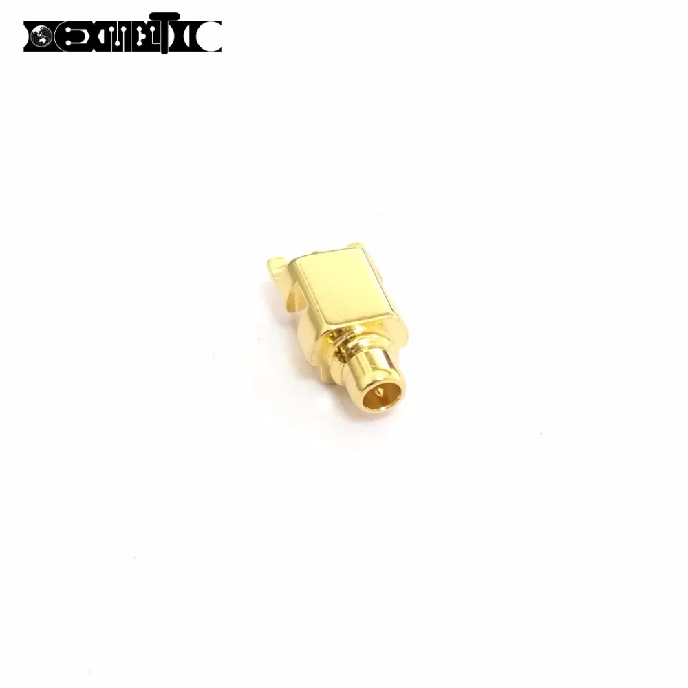 

1pc NEW MMCX Male Plug RF Coax Connector PCB Mount 3 pin With solder post Straight Goldplated wholesale