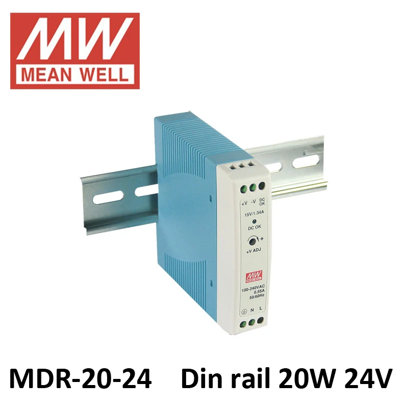 Оригинальный умный внешний аккумулятор 5В 12В 15В 24В MINI MDR-20 85-264 В переменного тока