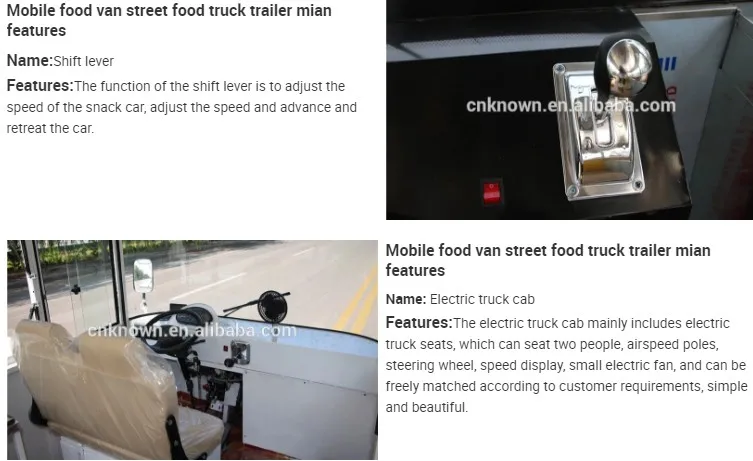 Kn A420 Snack Food Cart Mobile Coffee Food Van Kitchen Food