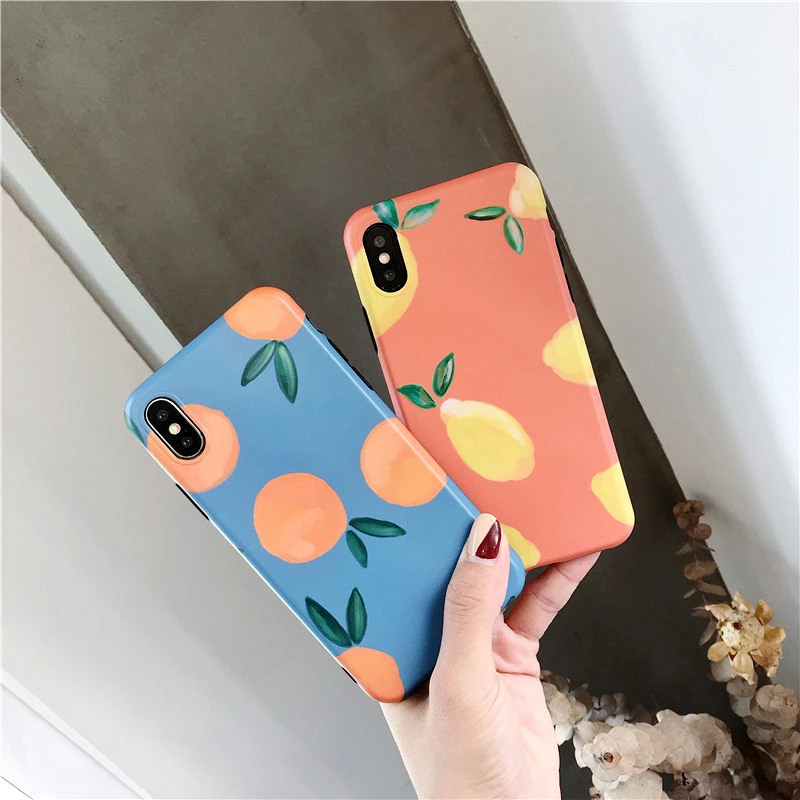 إنستا نمط Xs ماكس الهاتف المحمول غطاء ل iphone 8 زائد 7 6 s 6 iphone Xr X البرتقال الليمون الفاكهة الساخن اللون دائم IMD الهاتف قذيفة إنستا نمط Xs ماكس الهاتف المحمول غطاء ل iphone 8 زائد 7 6 s 6 iphone Xr X البرتقال الليمون الفاكهة الساخن اللون دائم IMD الهاتف قذيفة