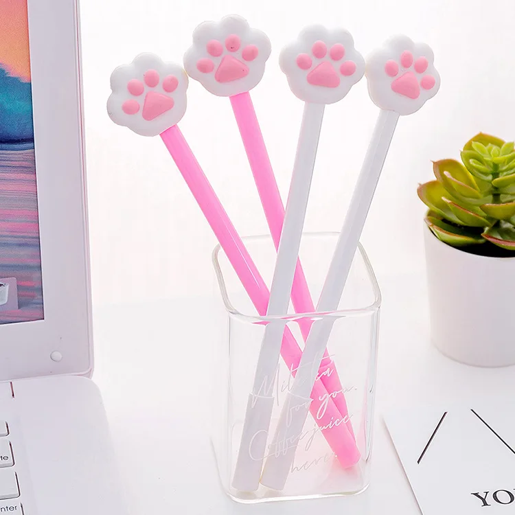 

1pcs Sell Cat's Paw Ballpoint Pens Student Ball Point Pen School Office Supplies Learning Stationery Wholesale