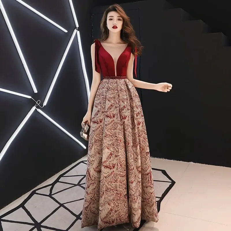 

New Arrival Hot Selling Long Cheap Abendkleider Formal Women Burgundy Evening Dresses 2019 Robe Soiree Grande Taille 2018 Prom