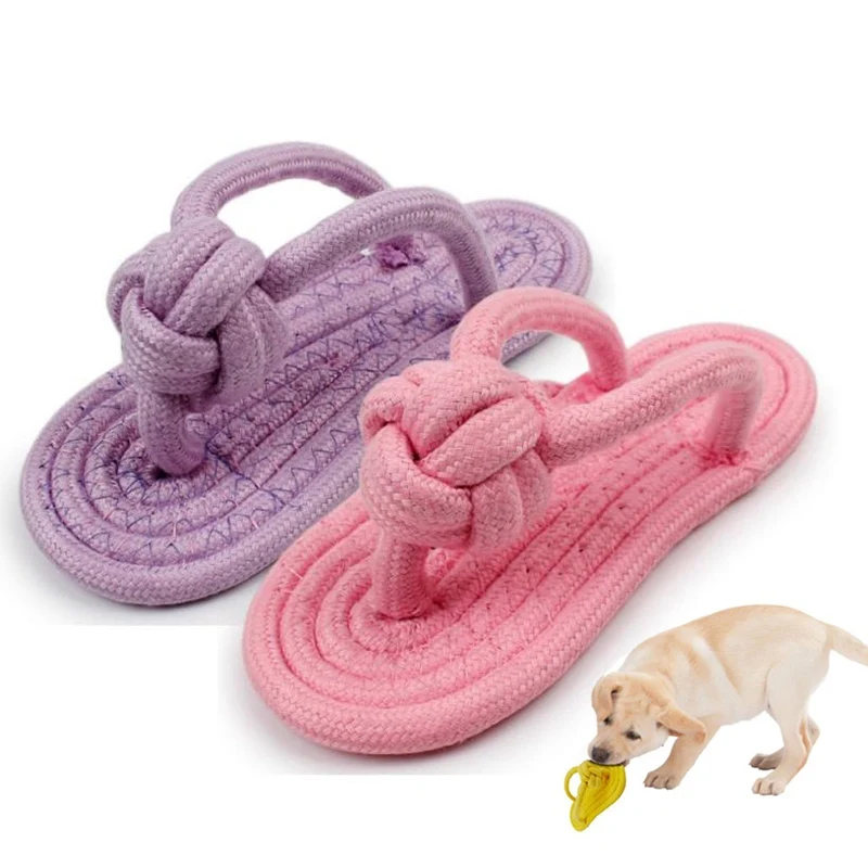 Собака Жевательная молярная игрушка прочная в форме тапочек собачье кольцо для укуса игрушка устойчивая к укусам молярный инструмент для домашних животных Нетоксичная зубная щетка для собак