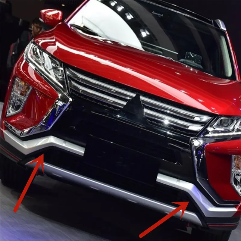 

WELKINRY car auto cover for Mitsubishi Eclipse Cross 2018 2019 ABS chrome front head bumper trim