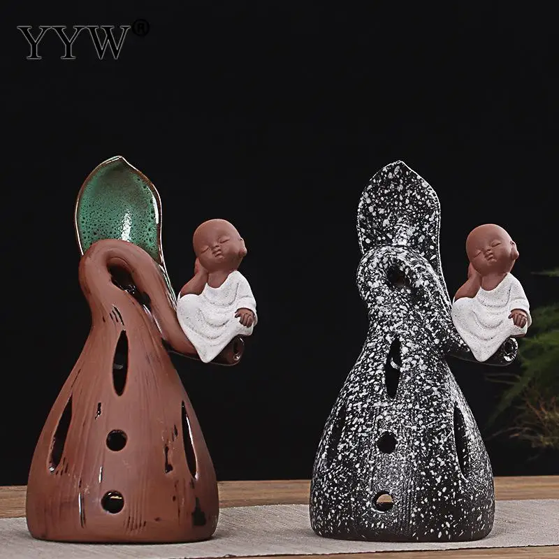 

Backflow Incense Coil Burner Incenso Waterfall Censer Incense Cone Coil Holder Zen Monk Incense Aroma Burner Holder Home Decor