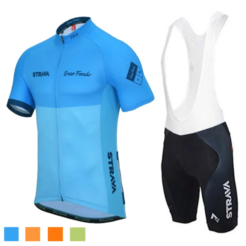 

strava 2018 Pro Cycling Clothing Cycling Sets Bike uniform Summer Mans Cycling Jersey Set Road Bicycle Jerseys MTB Bicycle Wear