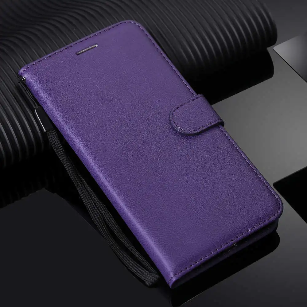 Флип-чехол для Coque sony Xperia E5 E6 XA XA1 XA2 Z3 Z5 mini кожаный чехол-кошелек для sony Xperia XZ XZ1 XZ2 compact L1 L2 - Цвет: Фиолетовый