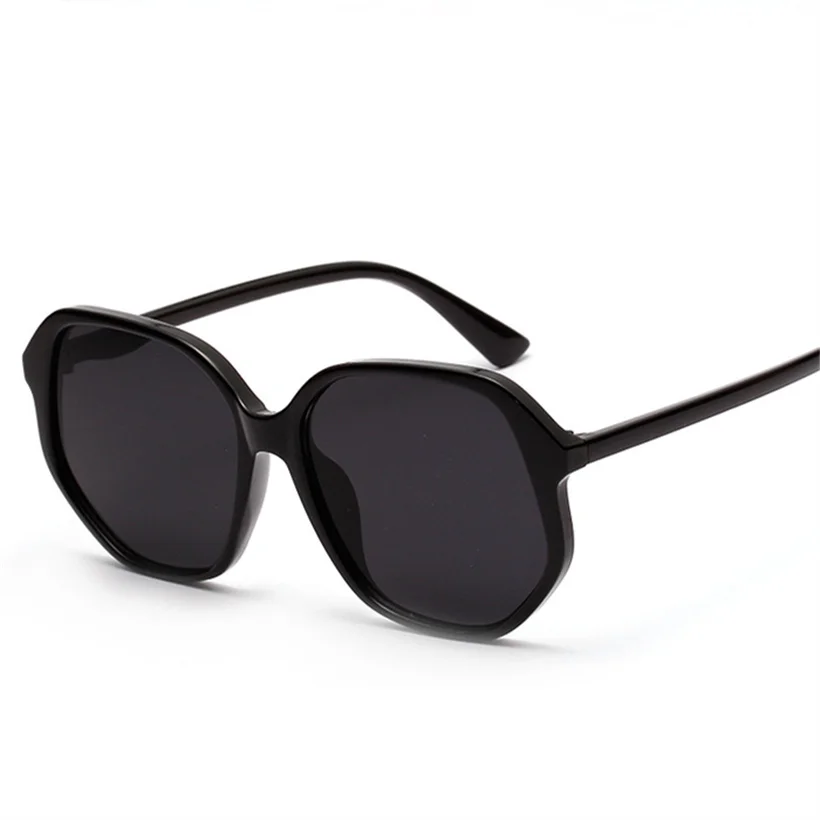 Oulylan, Необычные Солнцезащитные очки для женщин,, негабаритные, брендовые, солнцезащитные очки для мужчин, винтажные, карамельный цвет, солнцезащитные очки, UV400, для мужчин и женщин - Цвет линз: Black