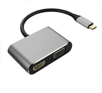 USB Type-C HUB USB C to HDMI 4K VGA Combo Adapter Converter for Laptop Macbook Air Pro 2018 2017 Google Chromebook Pixel Samsung
USB Type-C HUB USB C to HDMI 4K VGA Combo Adapter Converter for Laptop Macbook Air Pro 2018 2017 Google Chromebook Pixel Samsung