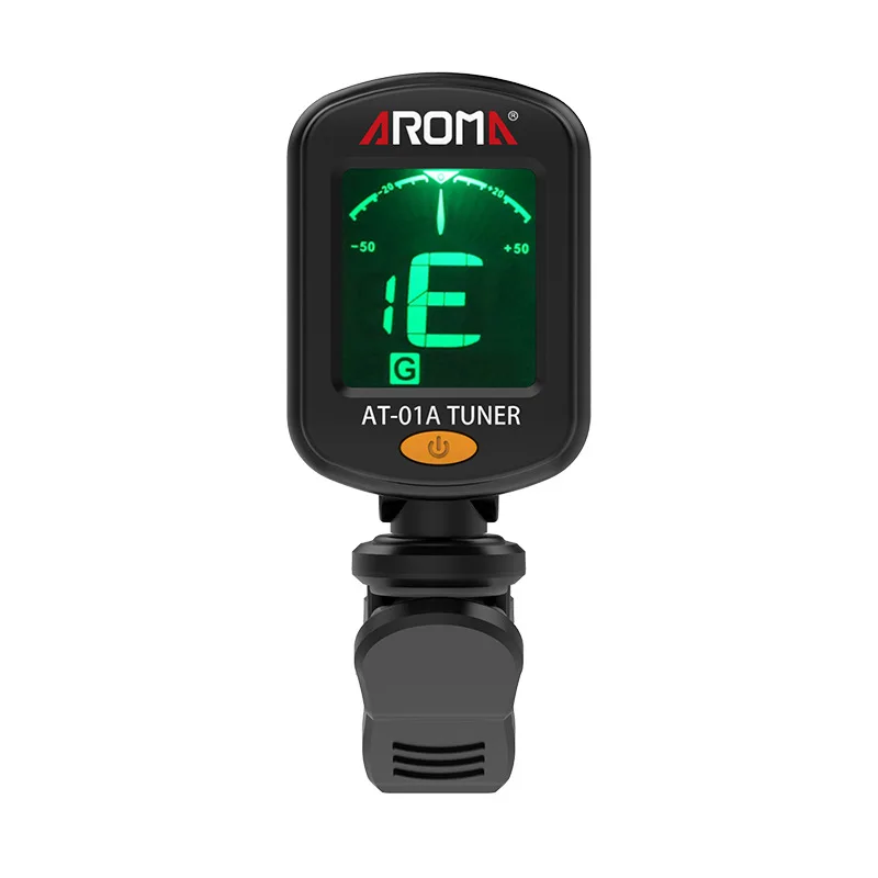 Small Portable Clip-on Guitar Tuner Double Color Backlighting with Coin Battery for Chromatic / Bass Ukulele Violin | Спорт и