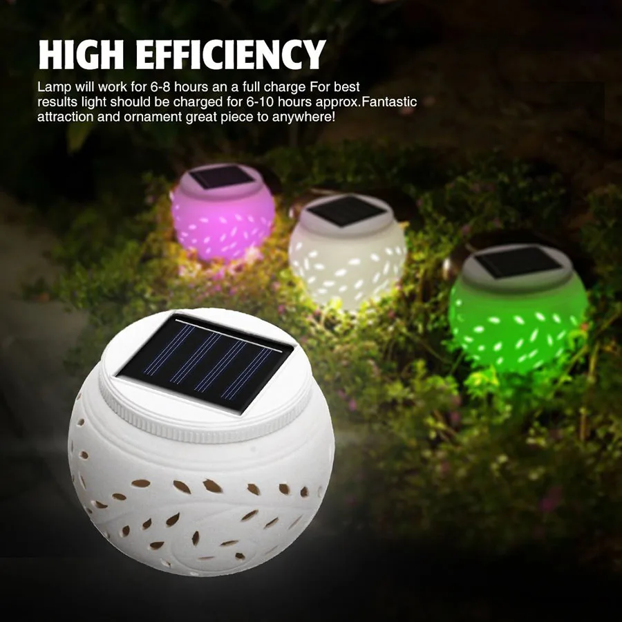 

LED Solar Light RGB Colorful Changing Indoor Outdoor Garden Lawn Table Lamp Night Light for Festival Gifts Home Party Decoration