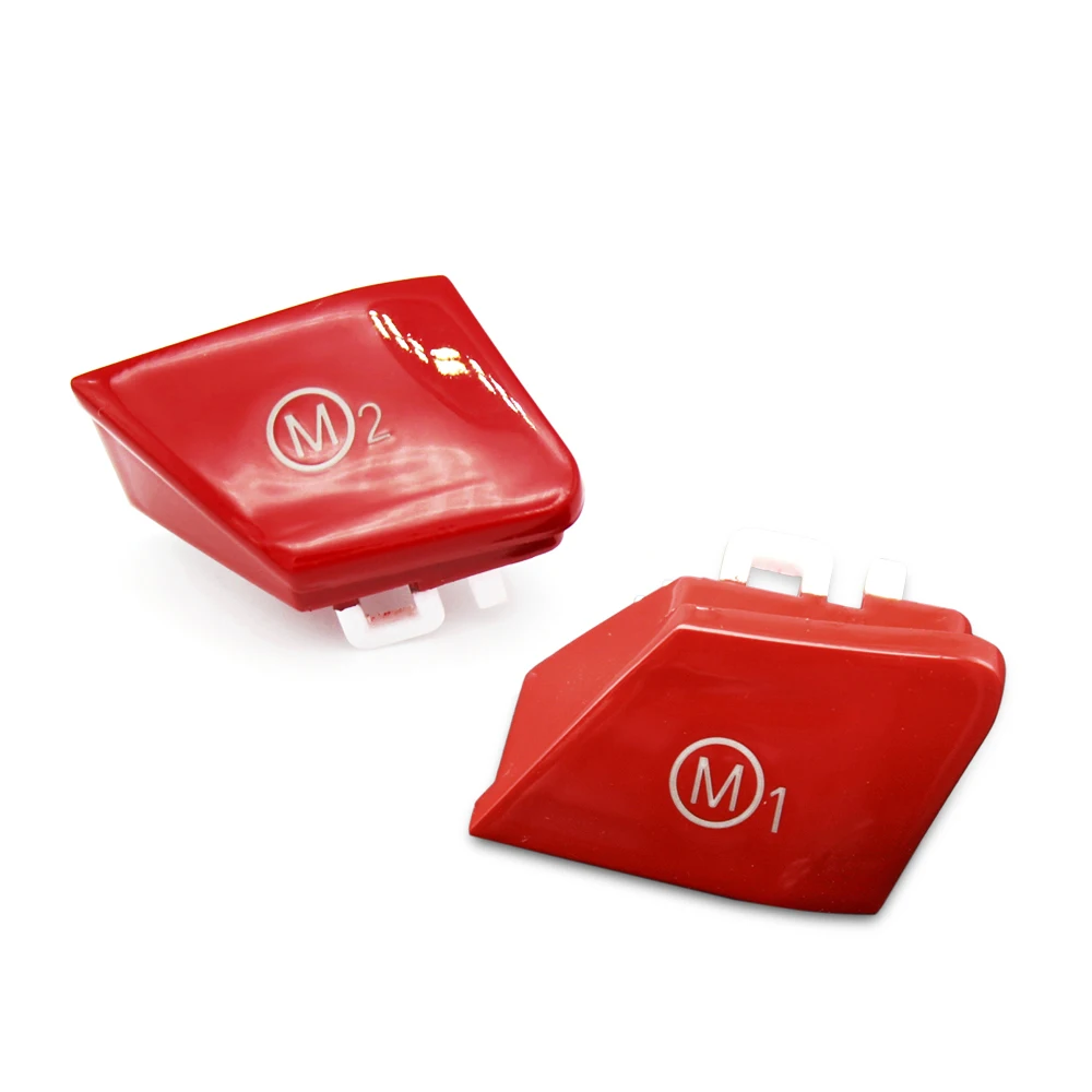 

For BMW M Series M2 M3 M4 F80 F82 F83 GTS 3.0T 2pcs Car Steering Wheel Customized Red M1M2 Mode Switch Button Replacement Cover