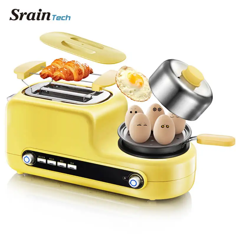 SrainTech Multifunction Toaster Bread Baking Egg Boiler Appliance