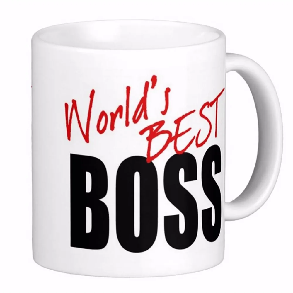 

World'S Best Boss High Quality White Coffee Mugs Tea Mug Customize Gift By LVSURE Ceramic Mug Travel Coffee Mugs