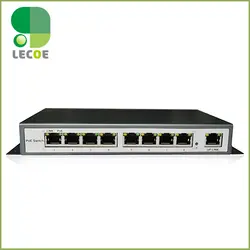 9 Порт 8 IEEE802.3af/at коммутатор PoE/адаптер для видеонаблюдения сетевой POE ip-камеры Системы 8x100 М бит Auto MDI