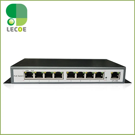 9 портовый 8 дюймовый IEEE802.3af/at PoE коммутатор/адаптер для сетевой строки