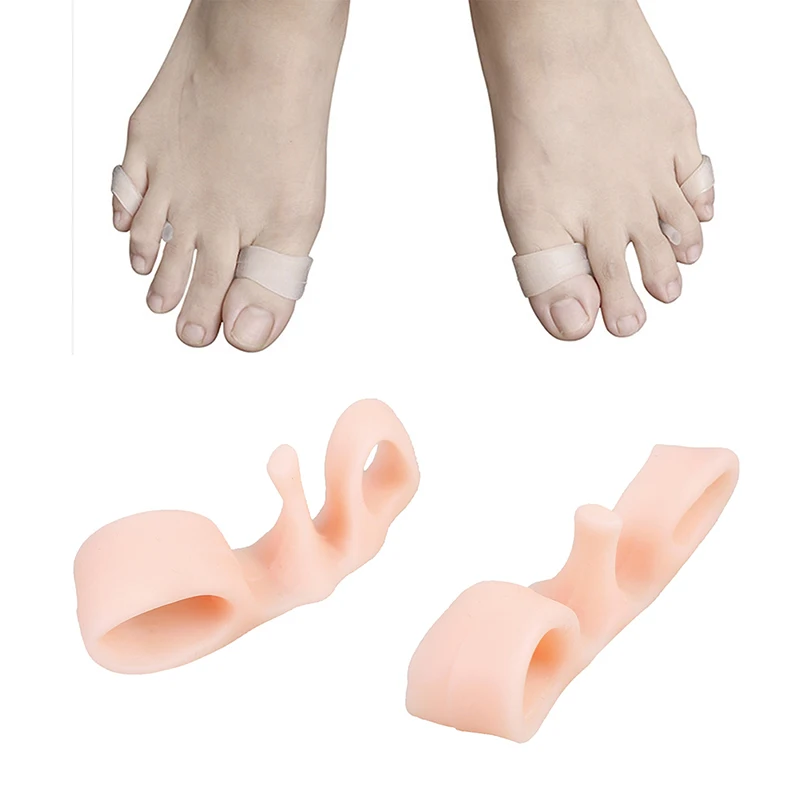 Hot Silicone Foot Care Gel Bunion Protector Toe Separators Hallux Valgus Correctors Foot Care Tool 1pair