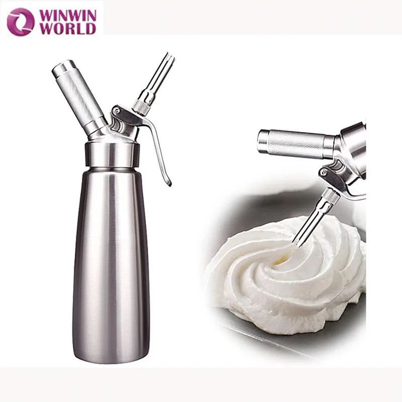 Sivaphe Whipped Cream Dispenser Decorating Nozzles Mousse Siphon Tips Stainless Steel for Cream Whipper 