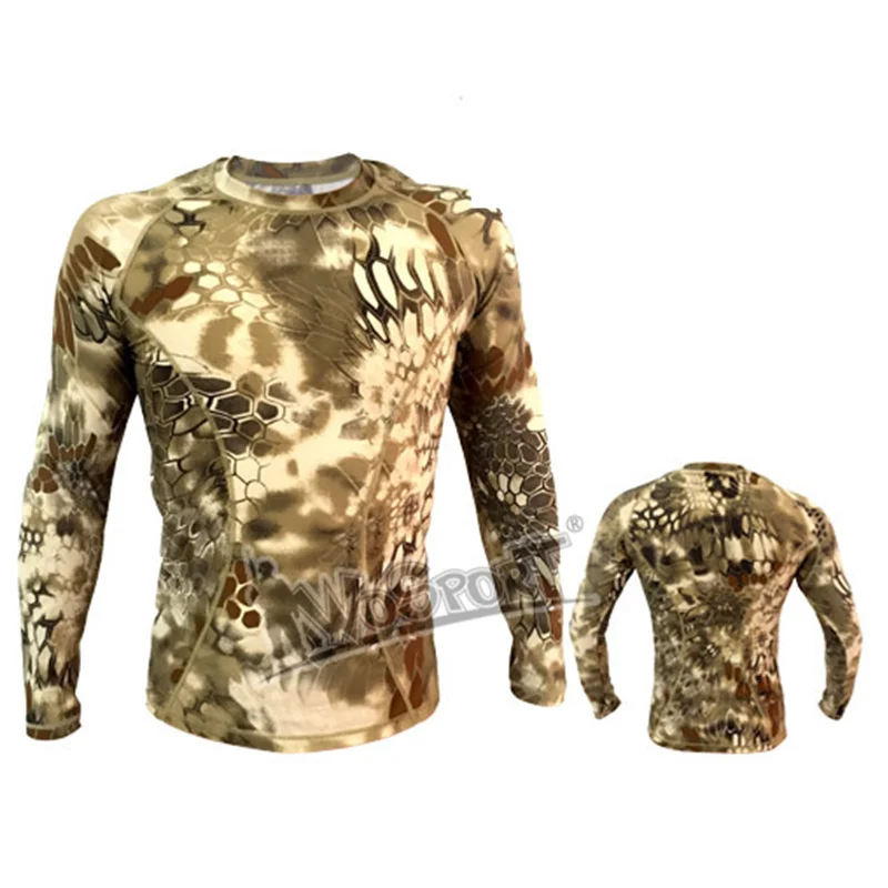 

Camouflage Quick Dry Hunting Base Layers Breathable Short Sleeve Military Tactical Hunting Base Layers High Elastic Polo T-shit