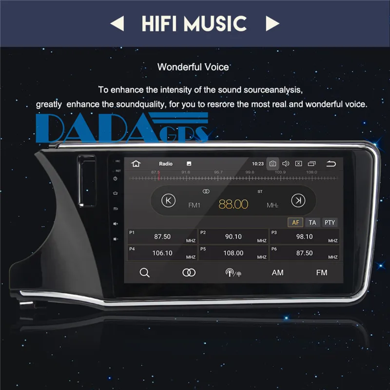 Discount 10.2 Inch Android 8.0 7.1 Car Radio Stereo GPS Navigation for Honda City 2015-2018 Multimedia Headunit Audio no DVD Player Video 11