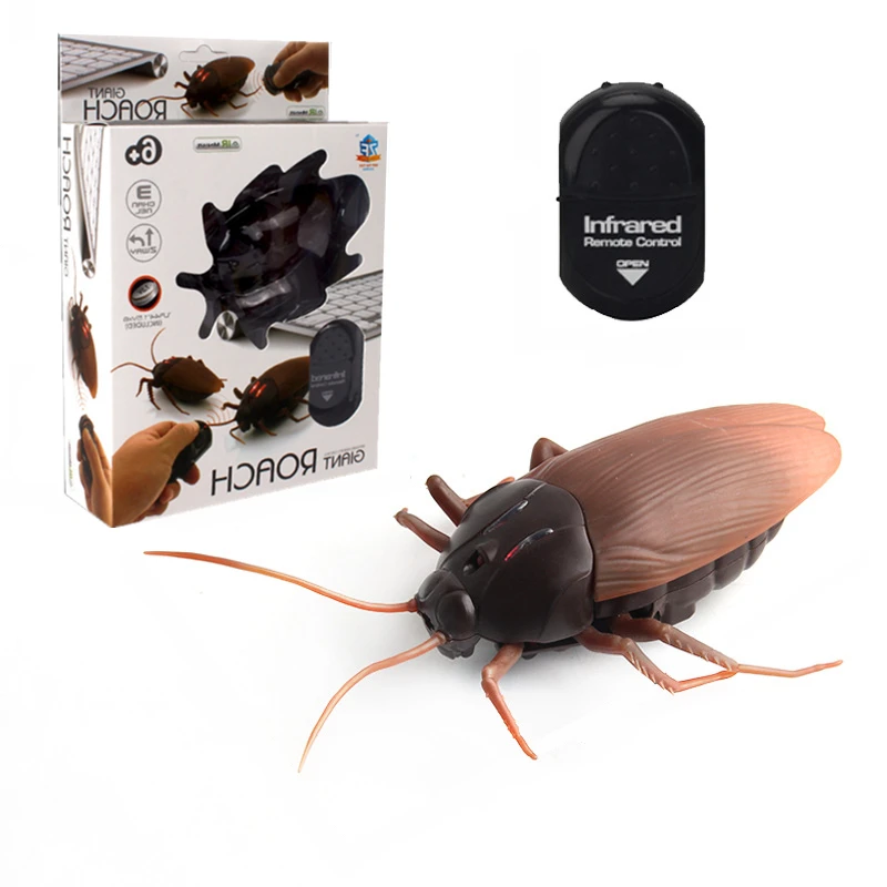 

RC Animals Simulation RC Cockroaches Crawling Remote Control Insect Toys Christmas Horror Trick Practical Jokes Funny Toys