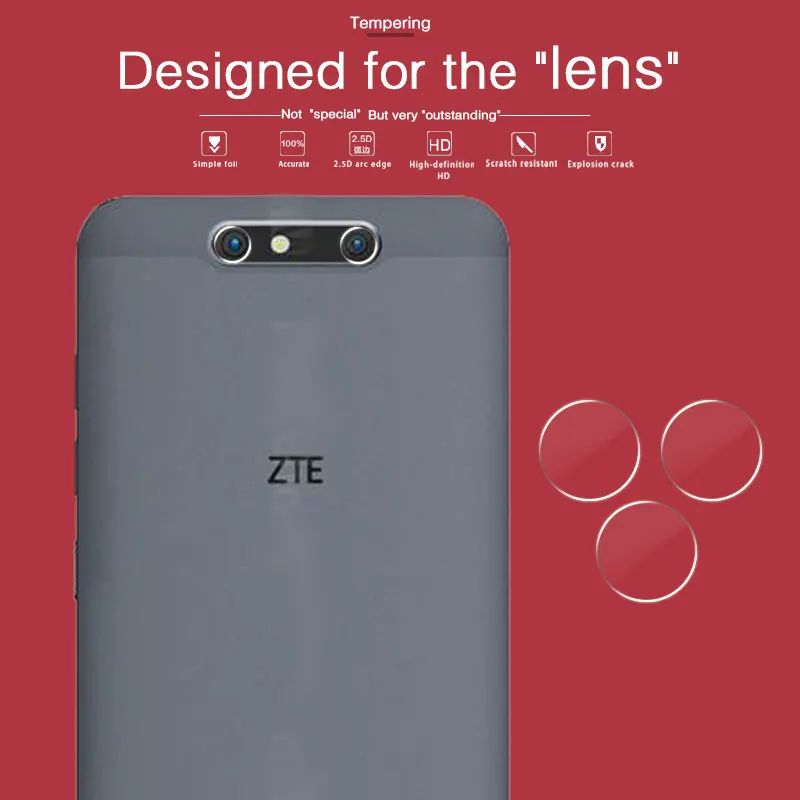 Защитная пленка для объектива задней камеры из закаленного стекла ZTE Blade V8 Mini 5 in ens