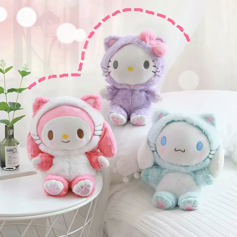 1 шт. my melody cosplay cat my melody Мягкие плюшевые сумки игрушки cinnamoroll плюшевые кошельки для девочек Подарки