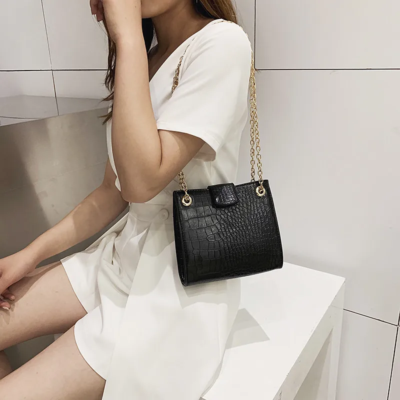 

Fashion Alligator Shoulder Bags for Women 2019 New Tote Female Luxury Handbags Women Bags Designer Mini Messenger Crossbody Bag