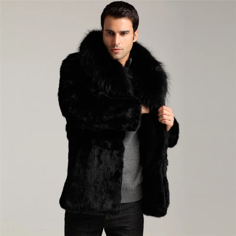 Осень-зима 2018 сохраняющий тепло черный длинный Тренч куртка из искусственной