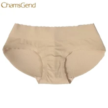 Элегантные женские поддельные с накладками на ягодицах Трусы средней посадки Утягивающее Нижнее белье лифт увеличитель бедер ягодиц бесшовные трусики 16 января