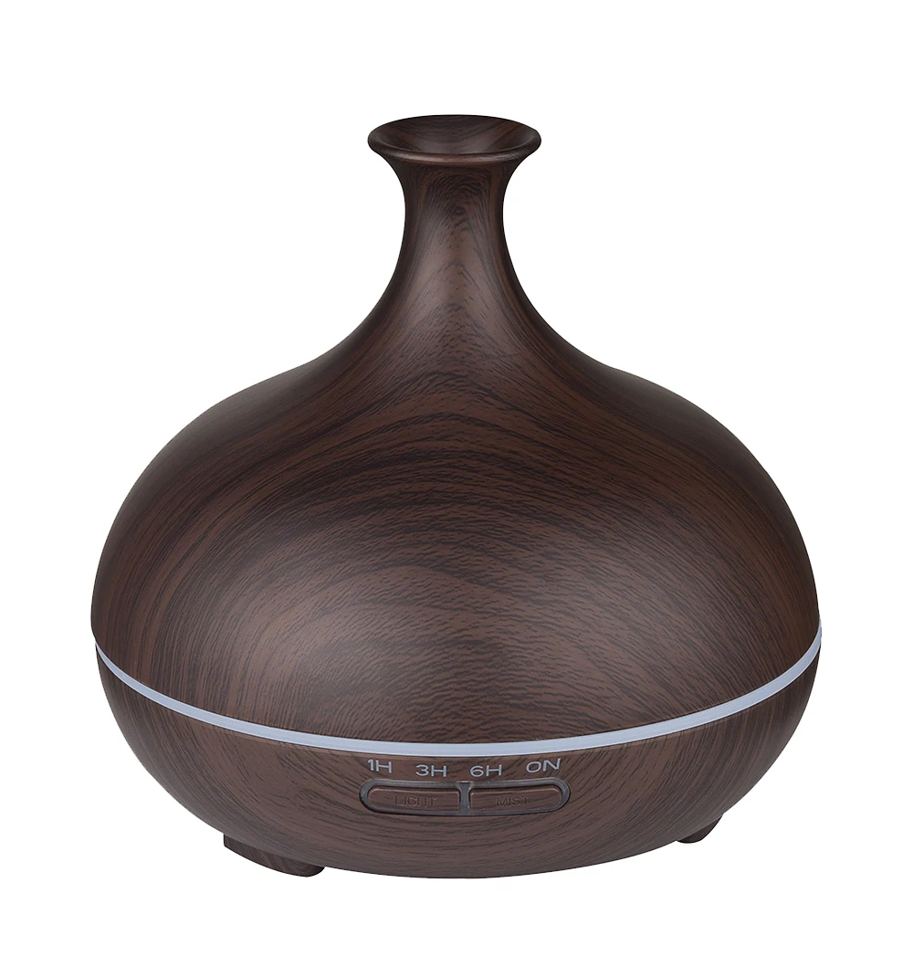 Deep Woodgrain Humidifier Essential Oil Diffuser Aroma Lamp