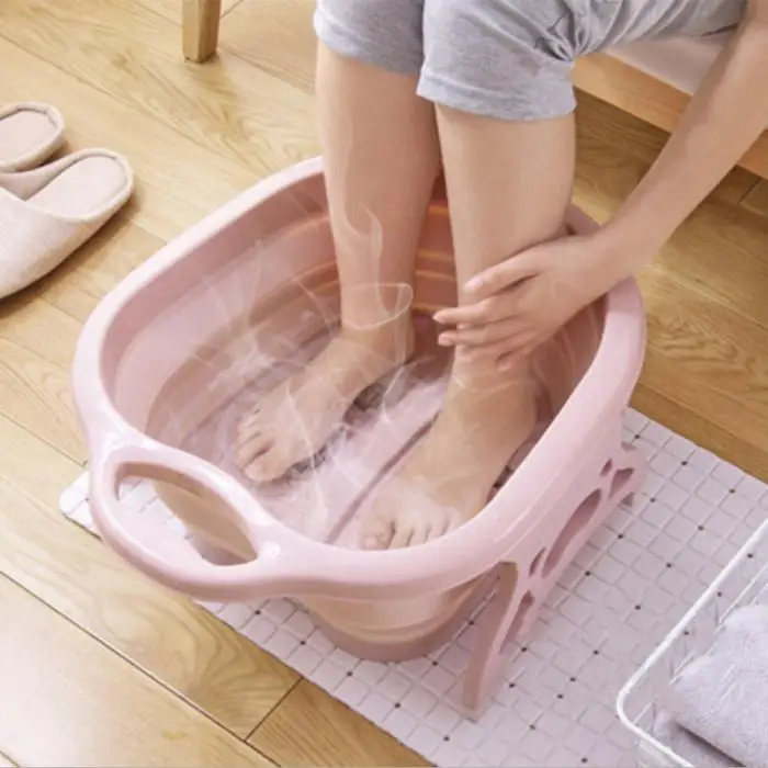 Складная гидромассажная Ванна для ног с массажными роликами забота о здоровье для усталых болячек ног GHS99