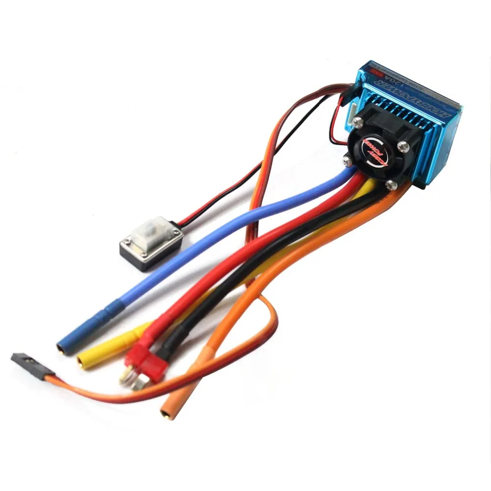 HP 120A V3.0 Sensored Brushless ESC 2-3S 6V//7.4V 5A for 1//8 1//10 RC Sport Cars
