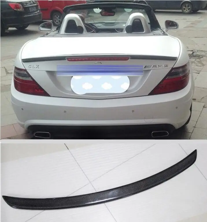 Углеродное волокно заднего крыло багажника для губ спойлер для Benz SLK класса R171 R172 SLK200 SLK250 SLK300 SLK350 SLK55 2005