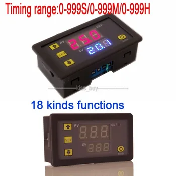 

dc 5V Digital led display time relay module cycle timing delay covering Module 0-999 hr/min/sec