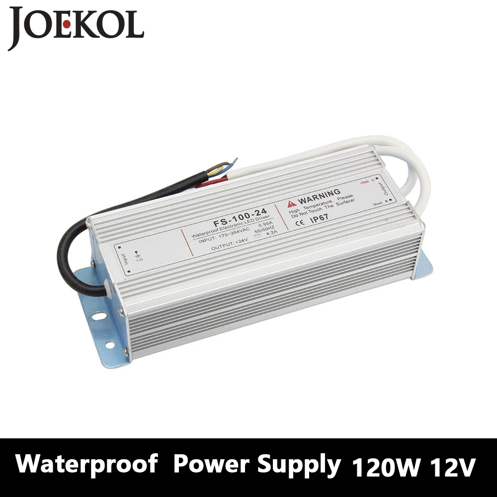 

Led Driver Transformer Waterproof Switching Power Supply Adapter,,AC170-260V To DC12V 120W Waterproof Outdoor IP67 Led Strip