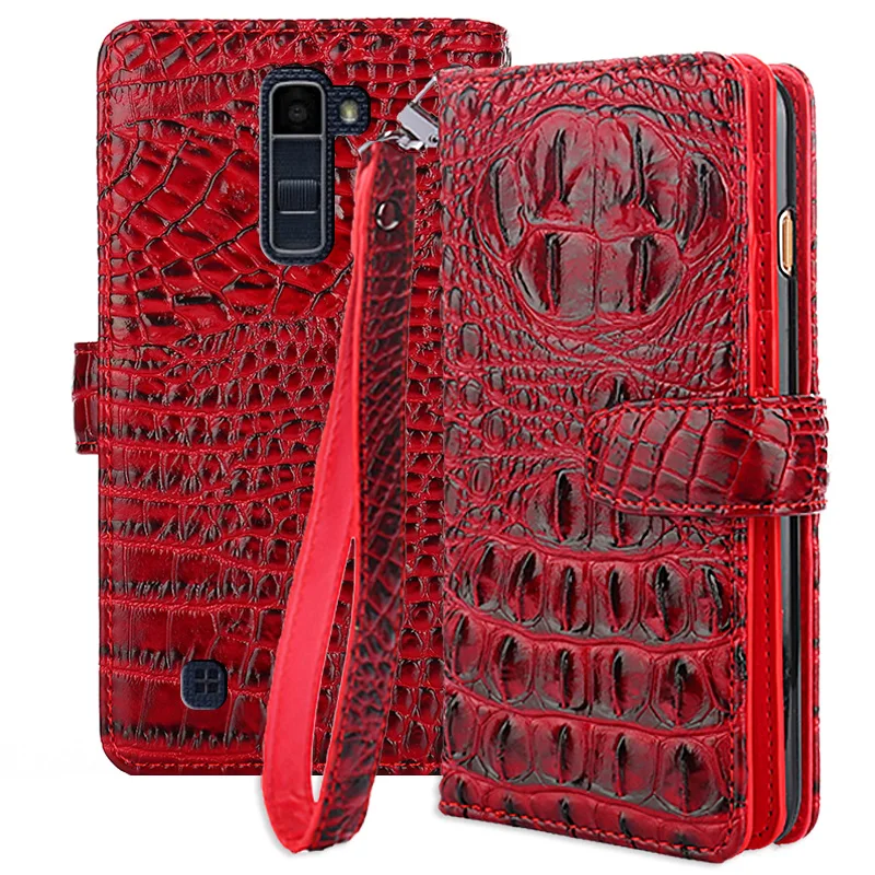 

For Funda LG K10 Case PU Leather Wallet Flip Magnetic Mobile Phone Cases For LG K8 Cover Bags For Lg K7 Capa