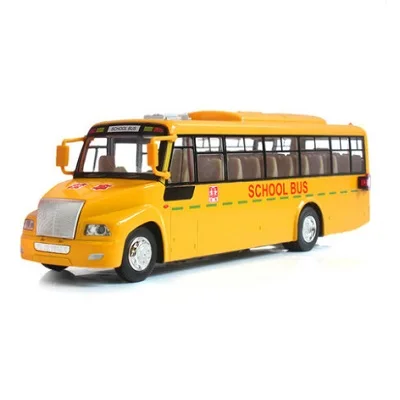 toy school bus with flashing lights