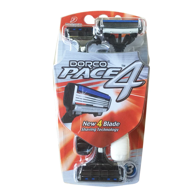 Высококачественная бритва Dorco Pace 4 мужские 3 шт./партия слойные лезвия Бритва для