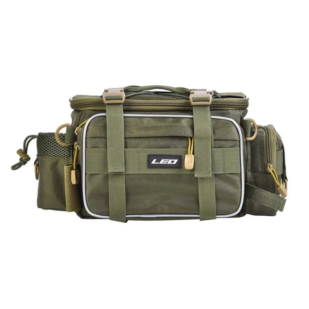 

LEO Fishing Bag Men Women Multifunction Waterproof Outdoor Waist Shoulder Bag Case Reel Lure Storage bag Fishing Tackle