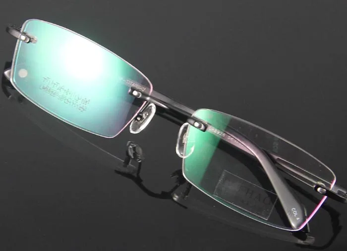 Титановая оправа для очков, мужские дизайнерские очки без оправы, оптические очки, оправа для очков oculos of grau 8926