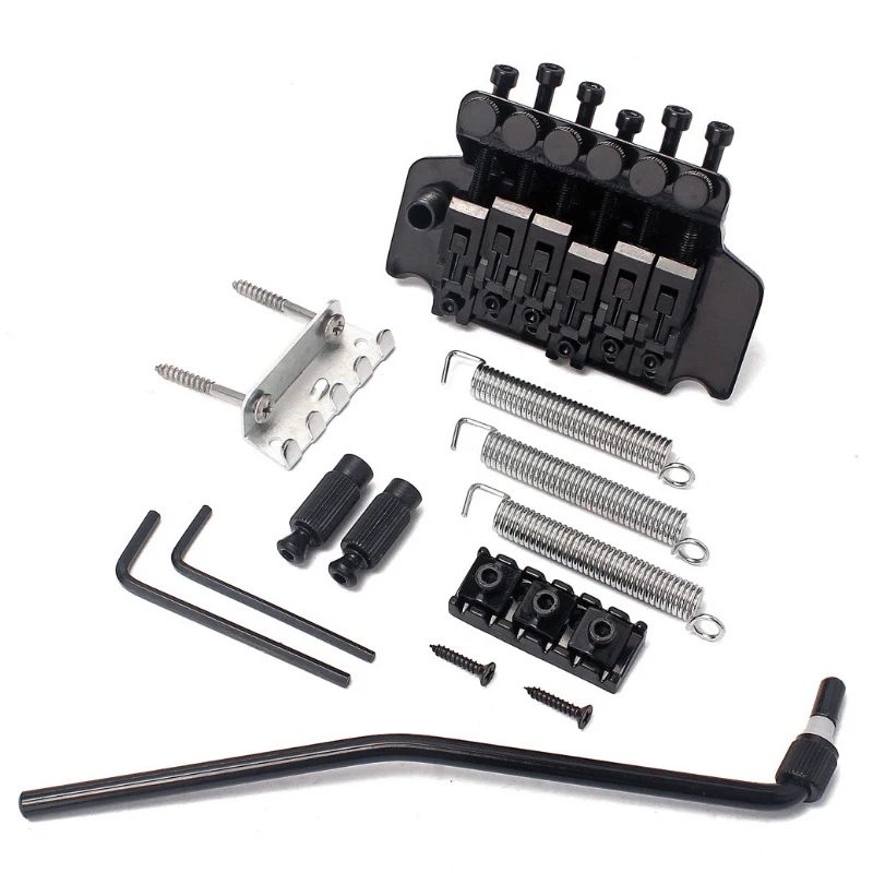 

BATESMUSIC Electric Guitar Tremolo Bridge System For Floyd Rose Parts Replacement 1 Set (Black)