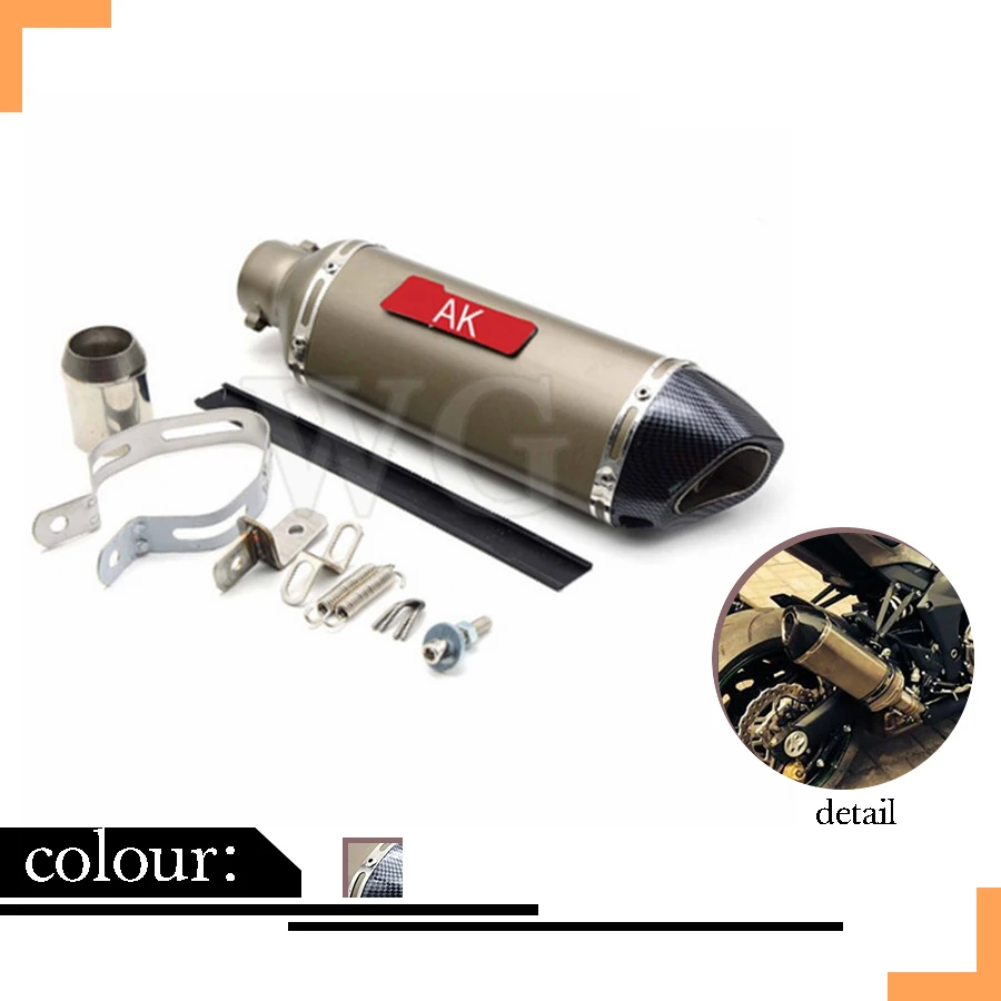 

New Arrival Modified Motorcycle Exhaust Pipe Head Muffler 51mm For yamaha FAZER FZ6 FZ1 FZ8 FZ1000