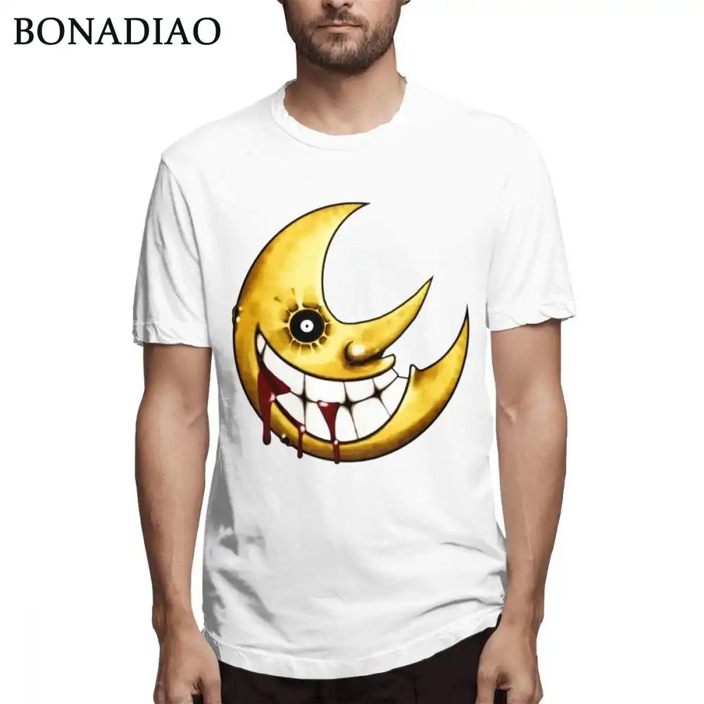 3d Print Soul Eater Moon T Shirt For Male Funny Custom T Shirt 3d Print Soul Eater Moon T Shirt For Male Funny Custom T Shirt