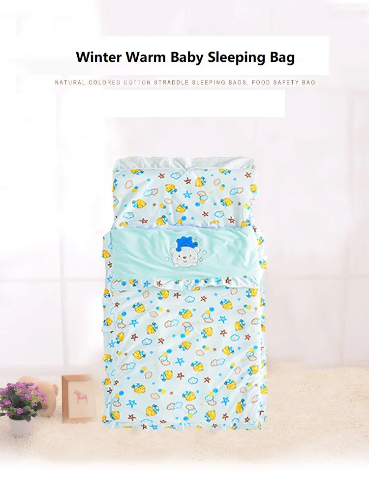 Зимний спальный мешок для малышей, хлопок, конверт для новорожденных, Мультифункциональный спальный мешок для детской коляски, 80*45 см