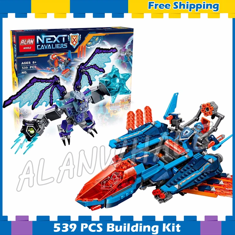 

529pcs New Knights Clay's Falcon Fighter Blaster 10596 DIY Model Building Blocks Asssemble Gifts sets Nexus Compatible with Lego