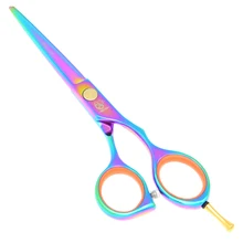 5.5 Pulgadas Meisha Barberos Peluquería Pelo Tijeras JP440C 62HRC Tijeras Salón de Tijeras de Corte o Vivienda Usada Con Estilo Colorido HA0014